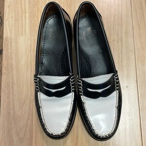G.H. Bass Whitney Weejun Loafers Black/White
